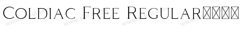 Coldiac Free Regular字体转换